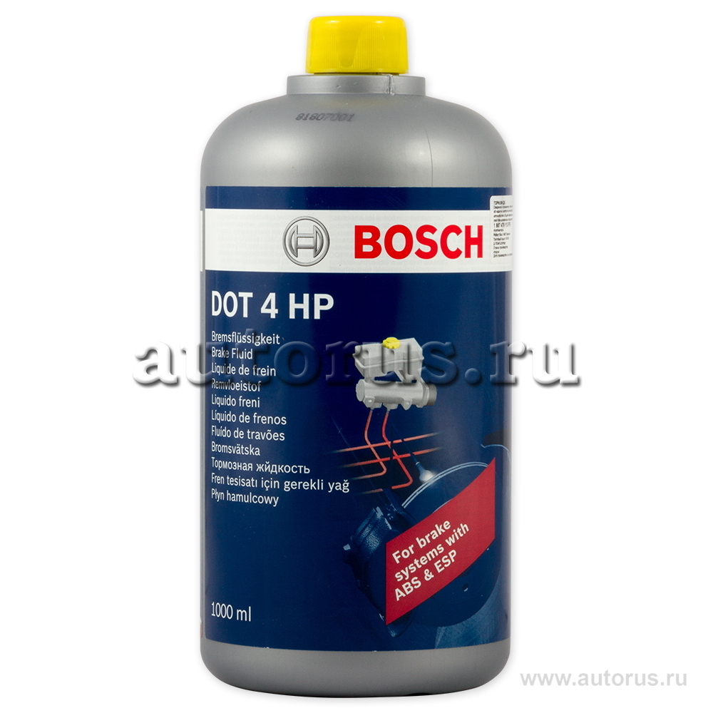 Bosch 1987479113 Жидкость тормозная High Perfomance DOT4 1 л