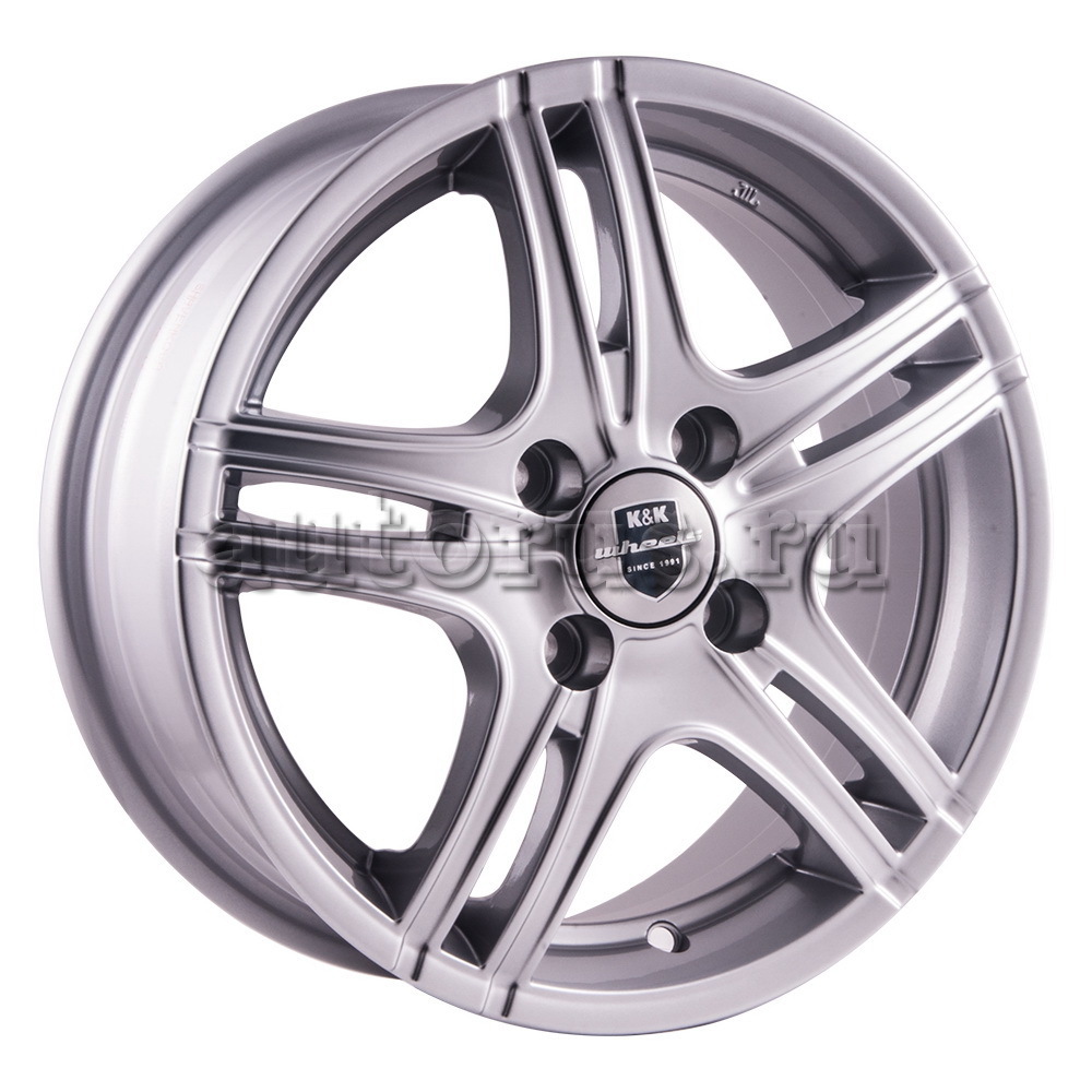 Диск литой R14 5.5J 4x100/67.1 ET38 КИК Омаха блэк платинум 25682 КИК ...