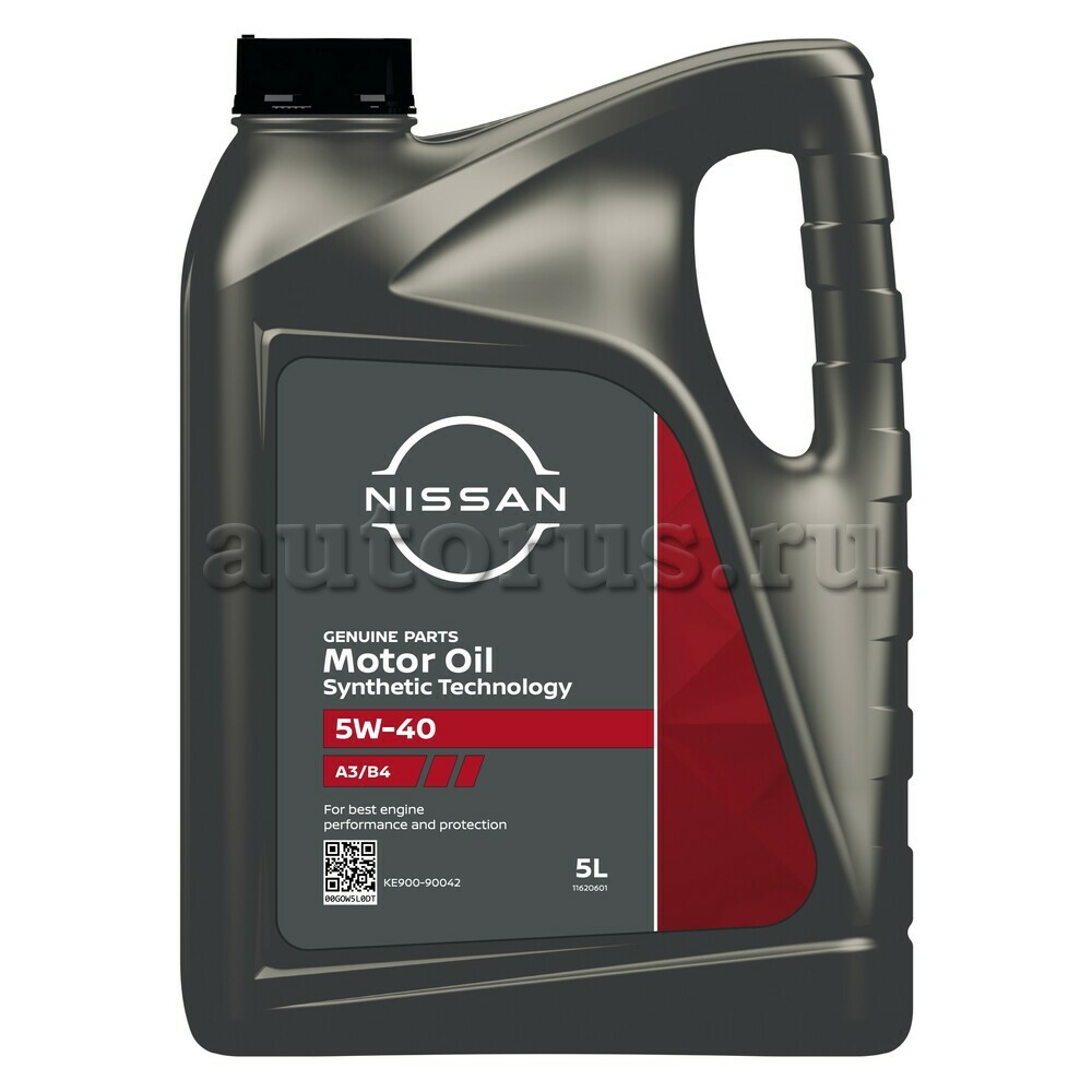  моторное NISSAN Motor Oil 5W-40 синтетическое 5 л KE900-90042R .