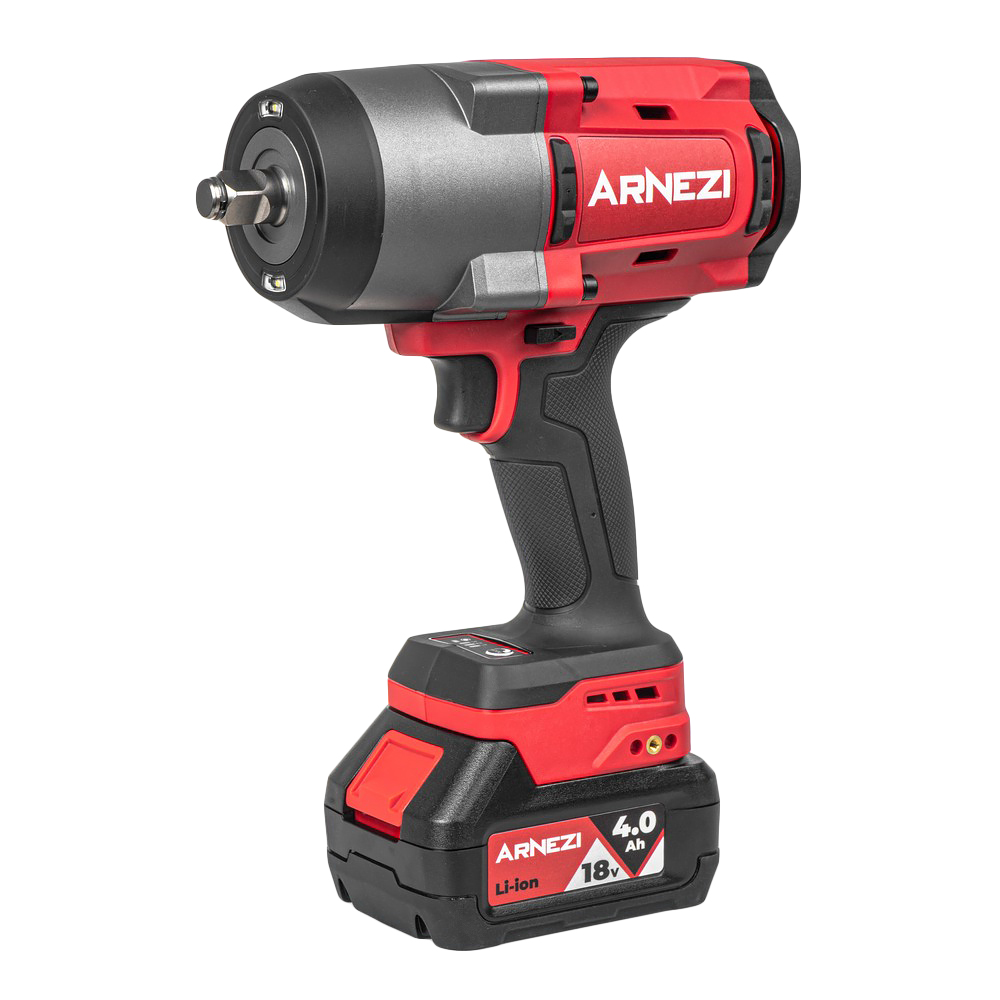 Гайковерт ударный аккумуляторный бесщеточный 12 1880Nm 18V 4.0Ah ARNEZI R9000006