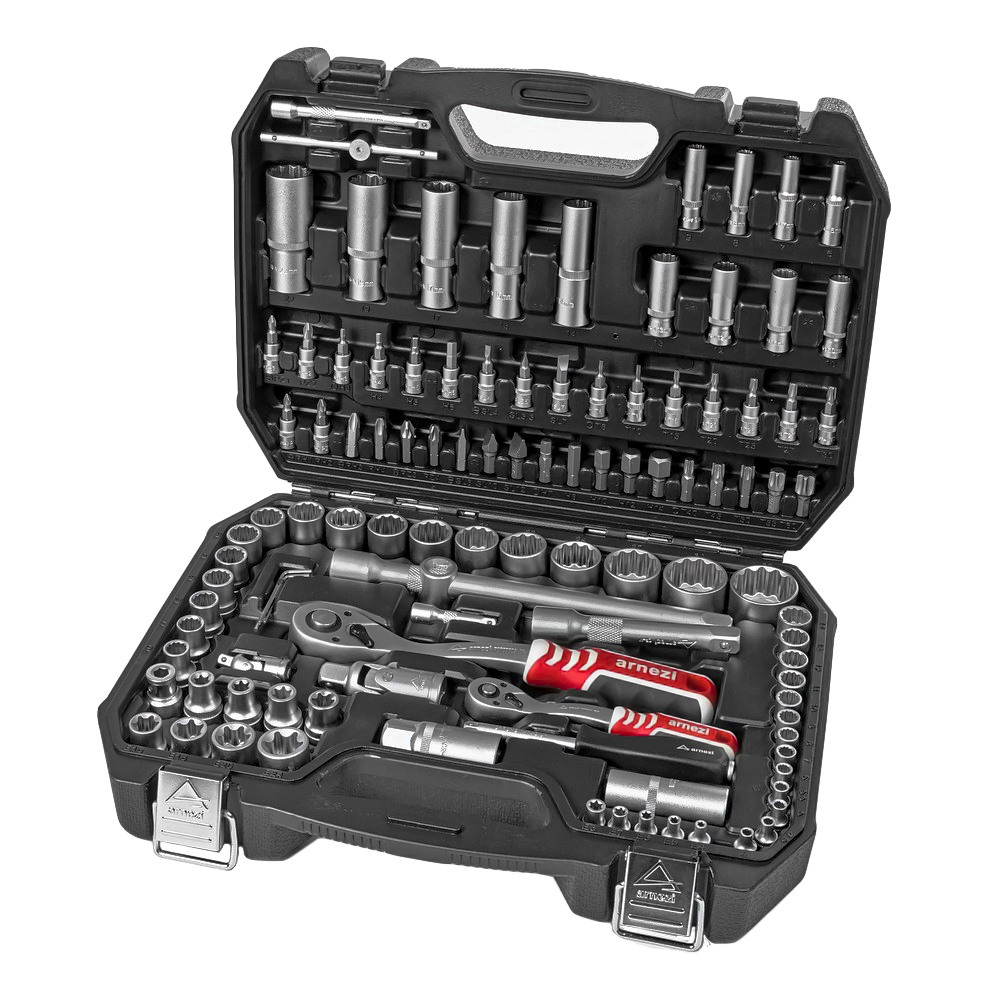 Набор инструментов 108 пр. 12-гранные головки 14DR, 12DR ARNEZI R0902108