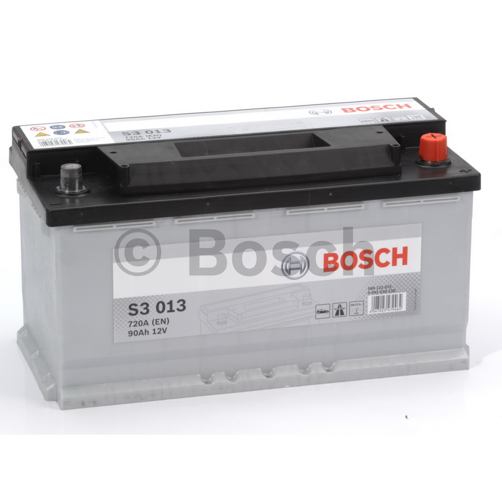 Аккумулятор BOSCH Silver 90 А/ч обратная R+ 353x175x190 EN720 А BOSCH  артикул 0 092 S30 130 - цена, характеристики, купить в Москве в  интернет-магазине автозапчастей АВТОРУСЬ