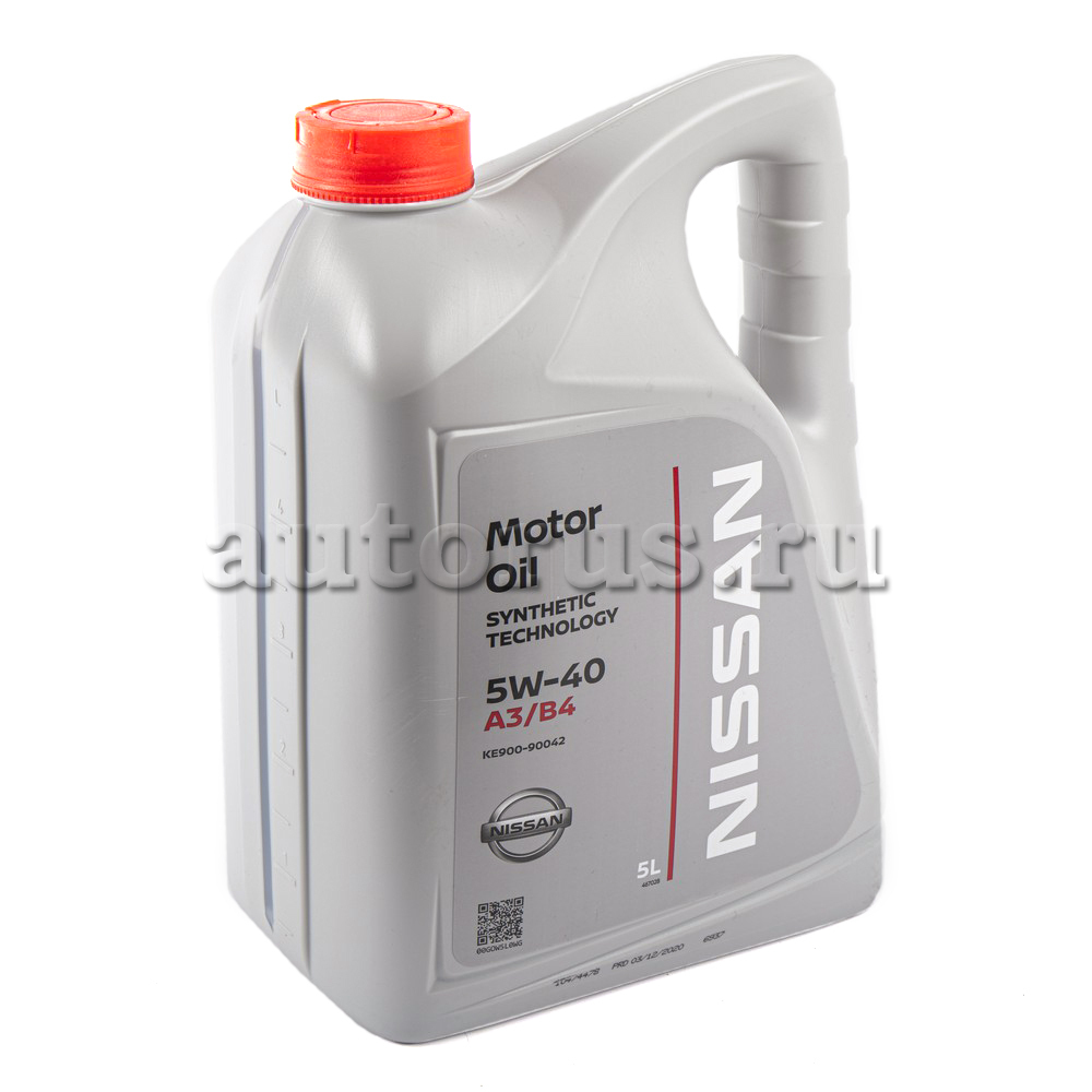 NISSAN KE90090042R Масло моторное Motor Oil 5W-40 синтетическое 5 л