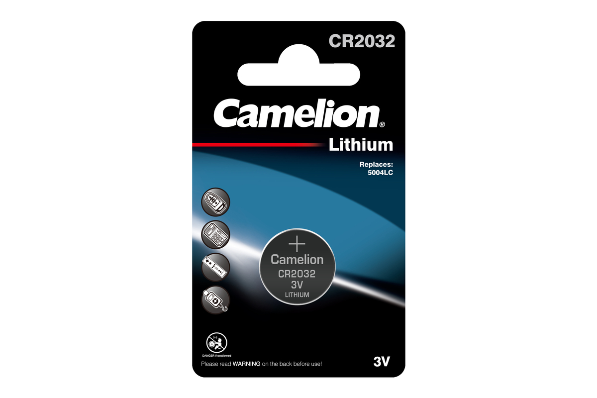 Camelion CR2032BP1 Батарейка литиевая Lithium таблетка 3 В упаковка 1 шт.