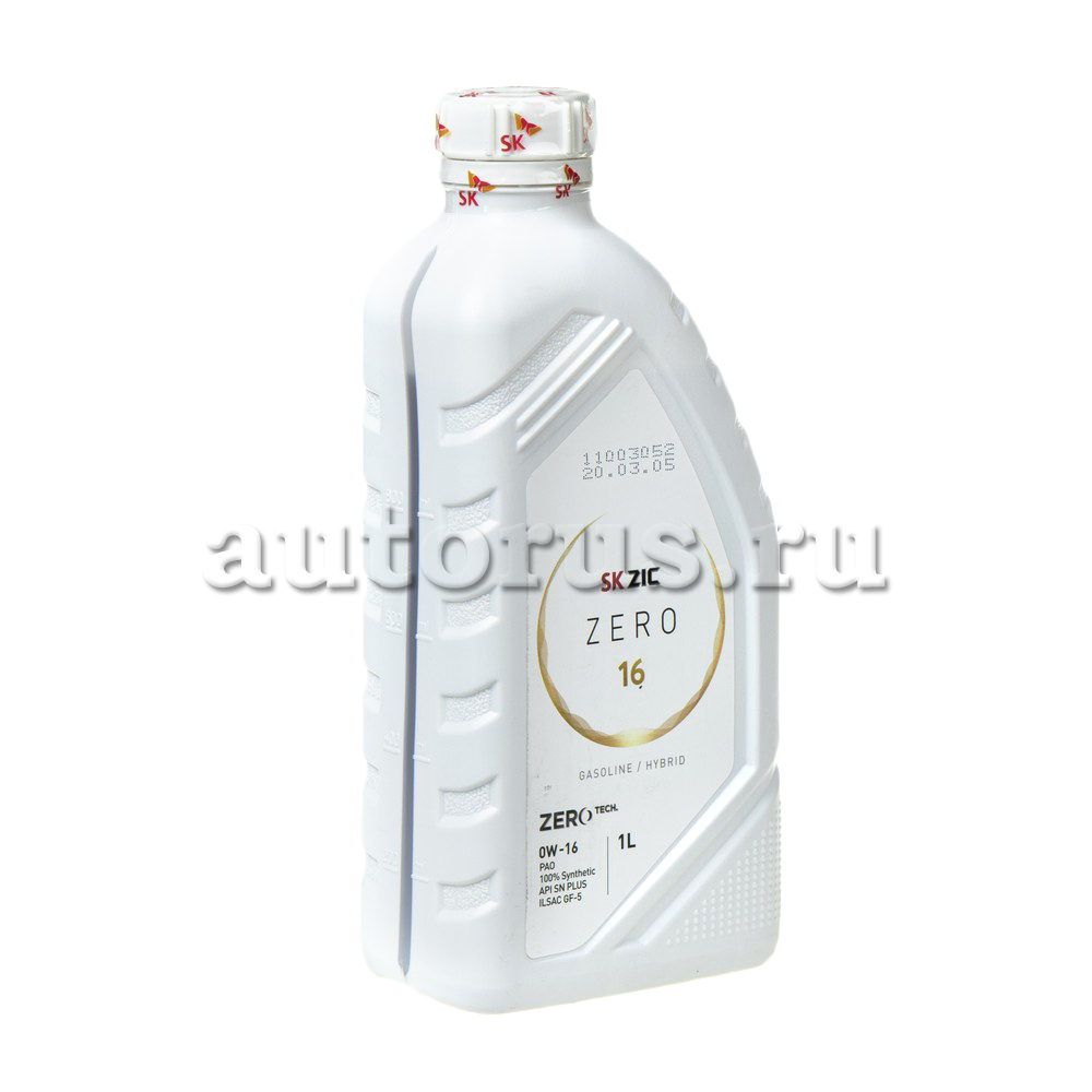Масло моторное ZIC ZERO 16 0W-16 синтетическое 1 л 132034 ZIC артикул ...