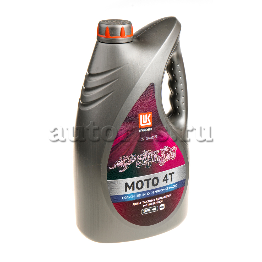 LUKOIL 1595328 Масло моторное LUKOIL МОТО 4Т 10W-40 полусинтетика 4 л.