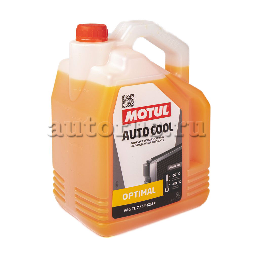 Антифриз Motul AUTO COOL OPTIMAL G12+ готовый -37C оранжевый 5 л 111200  Motul артикул 111200 - цена, характеристики, купить в Москве в  интернет-магазине автозапчастей АВТОРУСЬ