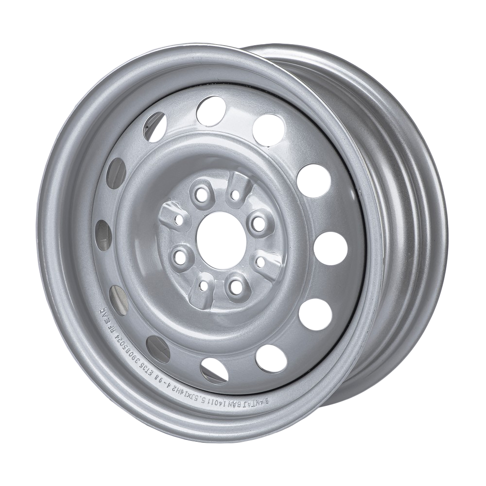 Диск штампованный R14 5.5J 4x9858.6 ET35 BANTAJ Silver BAN14011 12 (отверст)
