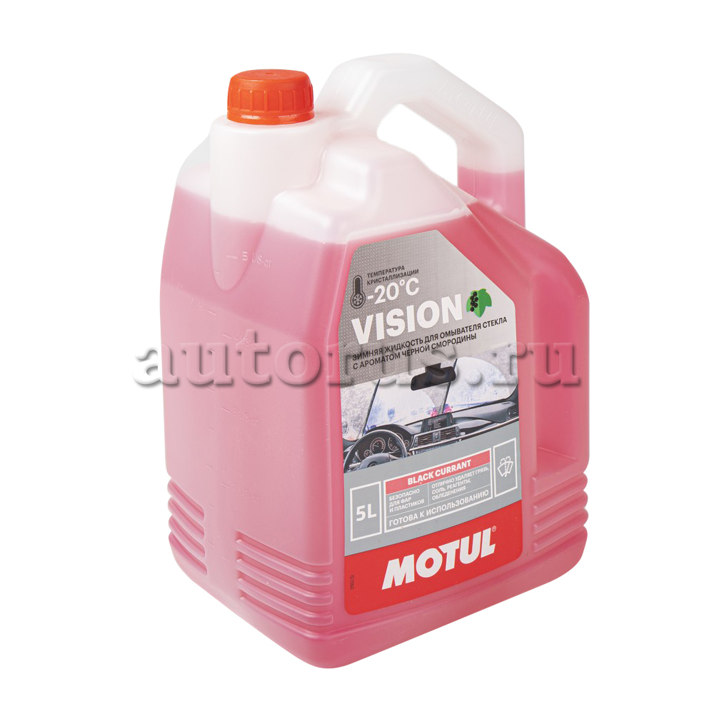 MOTUL 111260 Жидкость омывателя незамерзающая -20C VISION BLACK CURRANT  готовая Черная смородина 5л