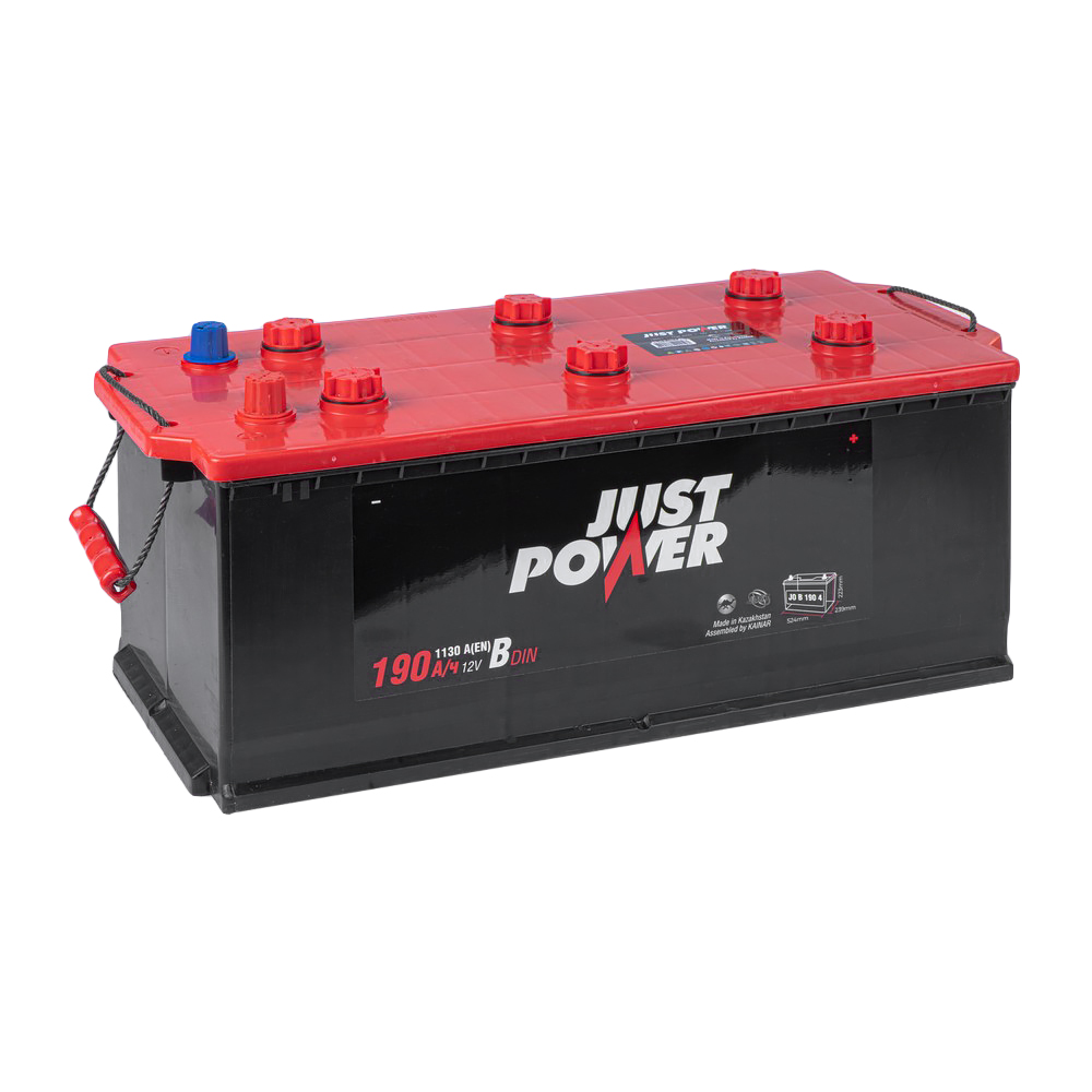 Аккумулятор JUST POWER 190 Ач R+(4) 524x239x223 B EN 1130 А