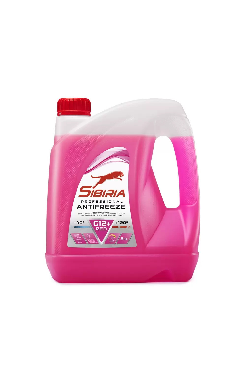 Антифриз SIBIRIA RED G12+ готовый красный 3 кг 805602 SIBIRIA артикул 805602 - цена, характеристики, купить в Москве в интернет-магазине автозапчастей АВТОРУСЬ