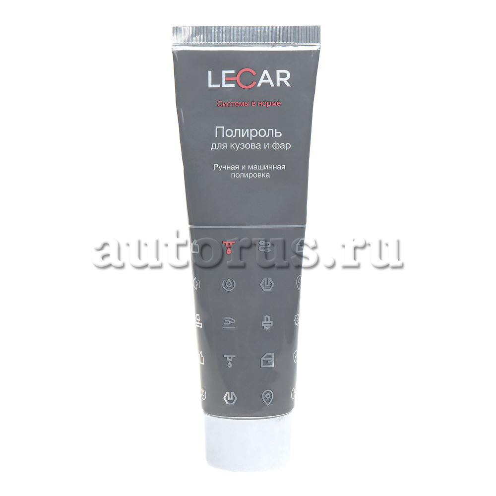 Полироль для кузова и фар LECAR, туба, 100 мл. LECAR LECAR000032311 LECAR  артикул LECAR000032311 - цена, характеристики, купить в Москве в  интернет-магазине автозапчастей АВТОРУСЬ