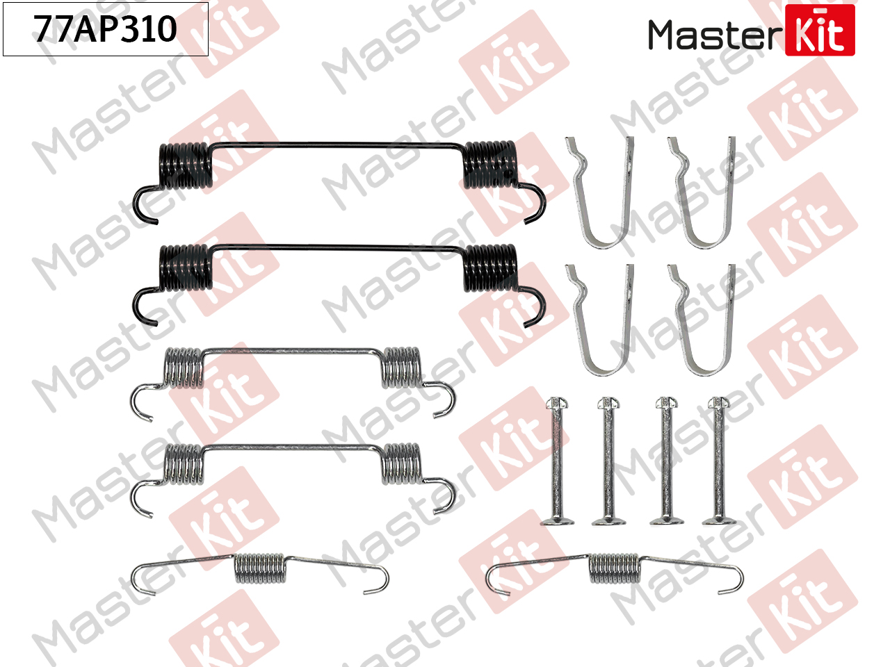 MasterKit 77AP310 Комплект установочный барабанных колодок