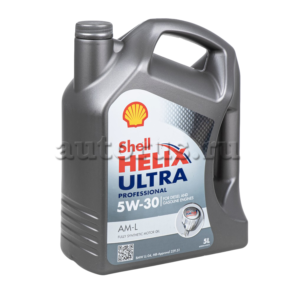 Масло моторное SHELL Helix Ultra Professional AM-L 5W-30 синтетическое 5 л 550046682 SHELL артикул 550046682 - цена, характеристики, купить в Москве в интернет-магазине автозапчастей АВТОРУСЬ