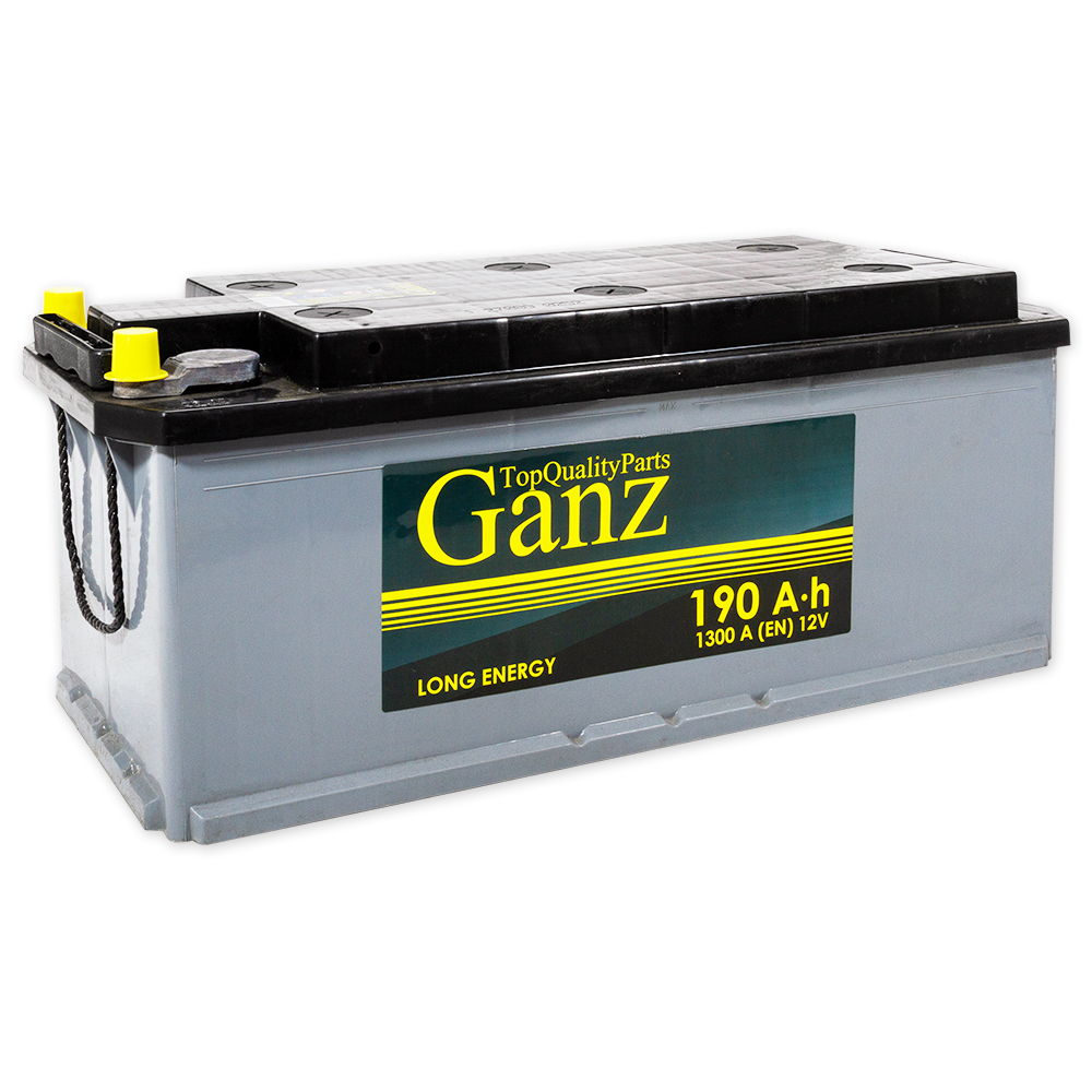 Аккумулятор GANZ Standart 190 Ач L+(3) 514x218x210 B EN 1300 А