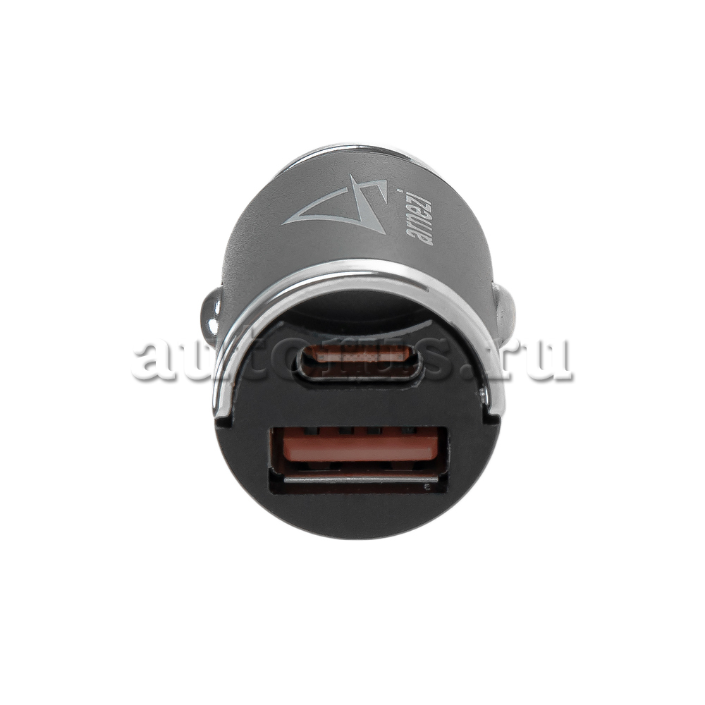 ARNEZI A0603016 Адаптер автомобильный 20W USB-A (QC3.0) + Type-С (PD 3.0)  12-24V в прикуриватель