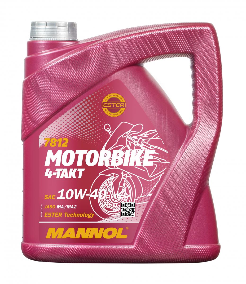 1963 MANNOL Масло моторное MOTORBIKE 10W-40 синтетическое 4 л