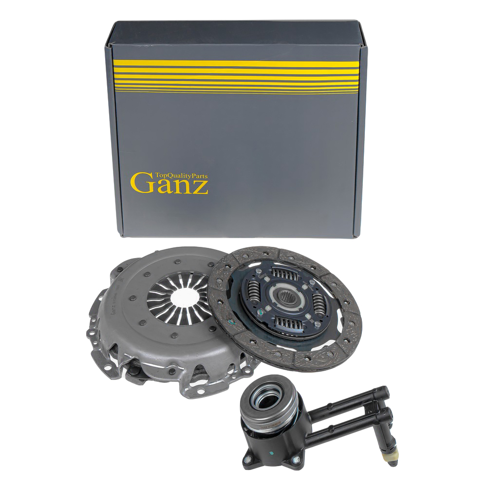 Сцепление в сборе (корзина+диск+выжимной) FORD FiestaFusion 01-08  MAZDA 2 1.6 03-07 100pS GANZ GIE36040