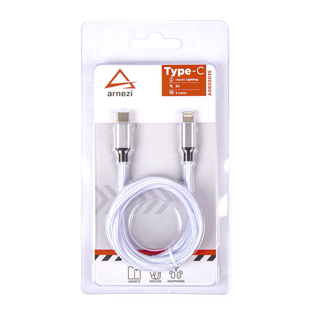 Дата-кабель зарядный Type CLightning (1 м, 2А) ARNEZI A0605035