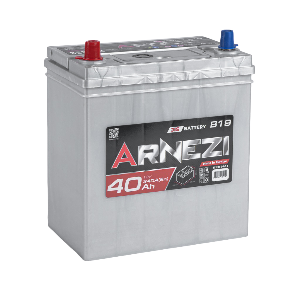 Аккумулятор ARNEZI JIS SMF 40 Ач прямой L+ 197x128x225 NS40 EN 340 А
