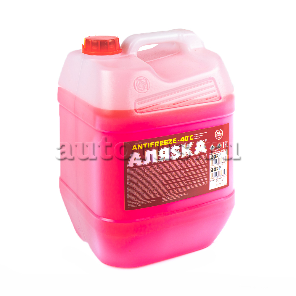 Антифриз Аляска Antifreeze G11 готовый -40C красный 20 л 5373