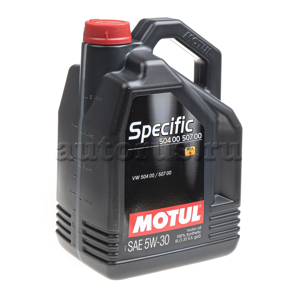 MOTUL 106375 Масло моторное Specific 504.00/507.00 VW 5W-30 синтетическое 5  л