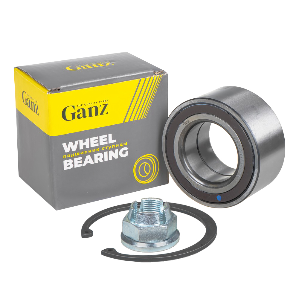 Подшипник ступицы передний RENAULT Clio IIKangooMegane IILaguna II ABS+ GANZ GIK05189