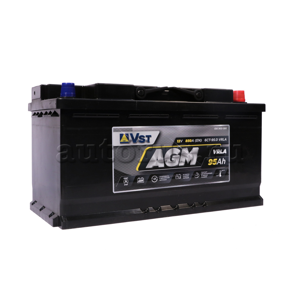 VST 595900085 Аккумулятор AGM 12 V, 95 А/ч, 850А, обратная полярность