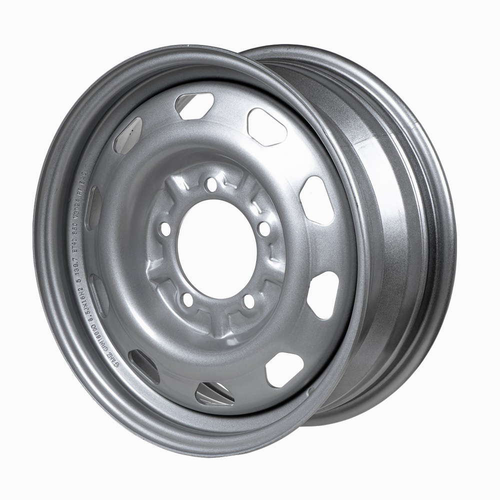Диск штампованный R16 6.5J 5x139.7108.6 ET40 ГАЗ, УАЗ GANZ Silver GRN16090