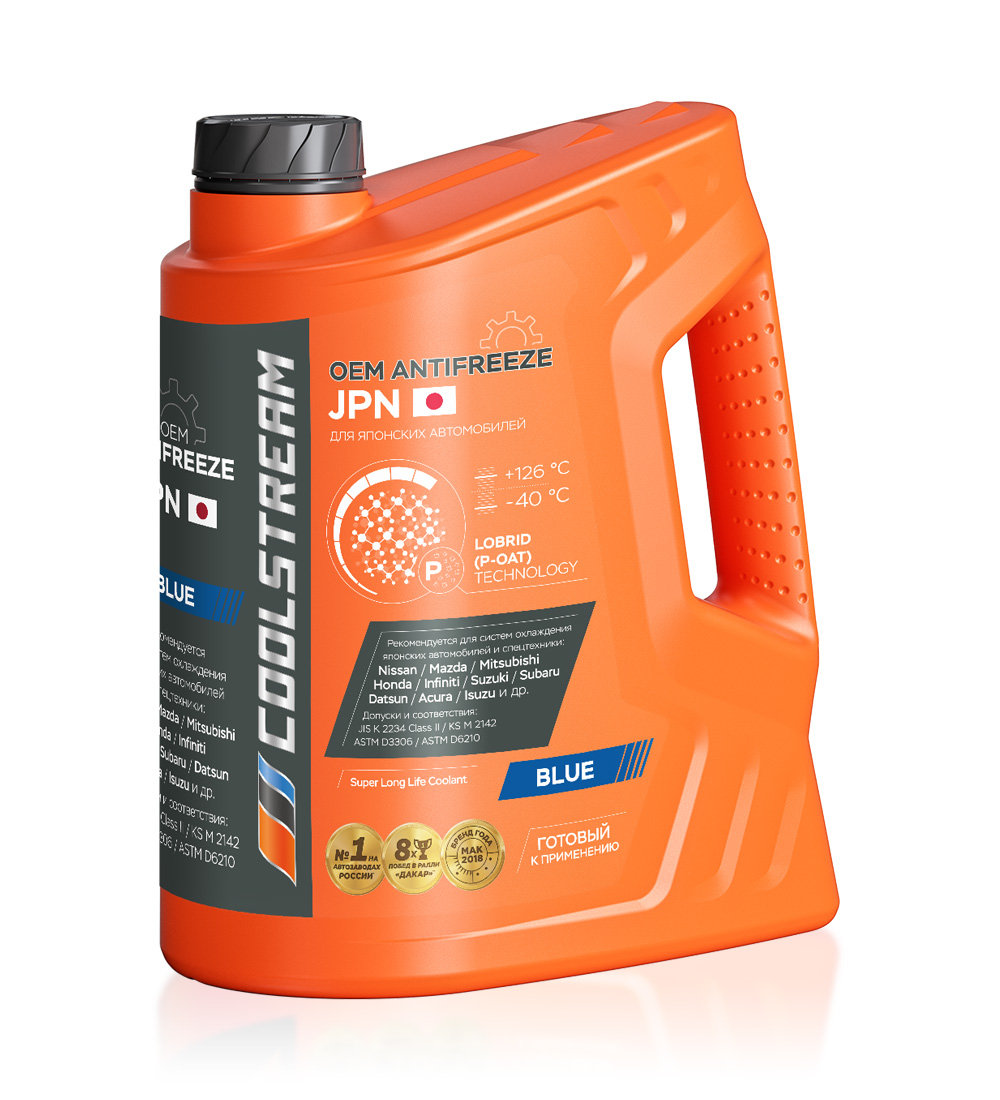 Антифриз CoolStream ANTIFREEZE JPN G11 готовый -40 синий 5 л CS-011002 CoolStream артикул CS-011002 - цена, характеристики, купить в Москве в интернет-магазине автозапчастей АВТОРУСЬ