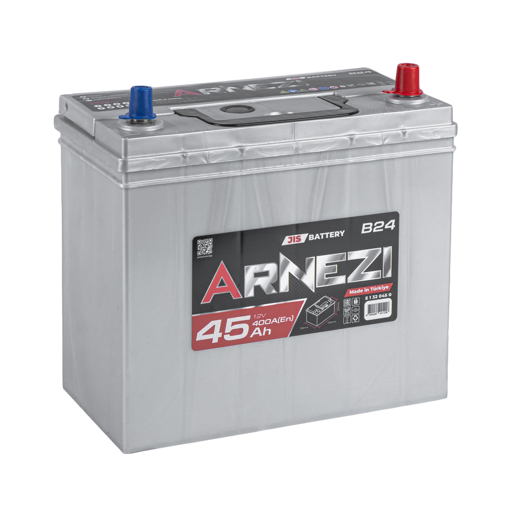 Аккумулятор ARNEZI JIS SMF 45 Ач обратный R+ 236x128x225 NS60 EN 400 А
