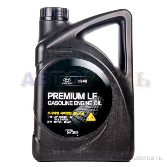 Масло моторное HYUNDAI/KIA Premium LF Gasoline 5W-20 синтетическое 4 л ...