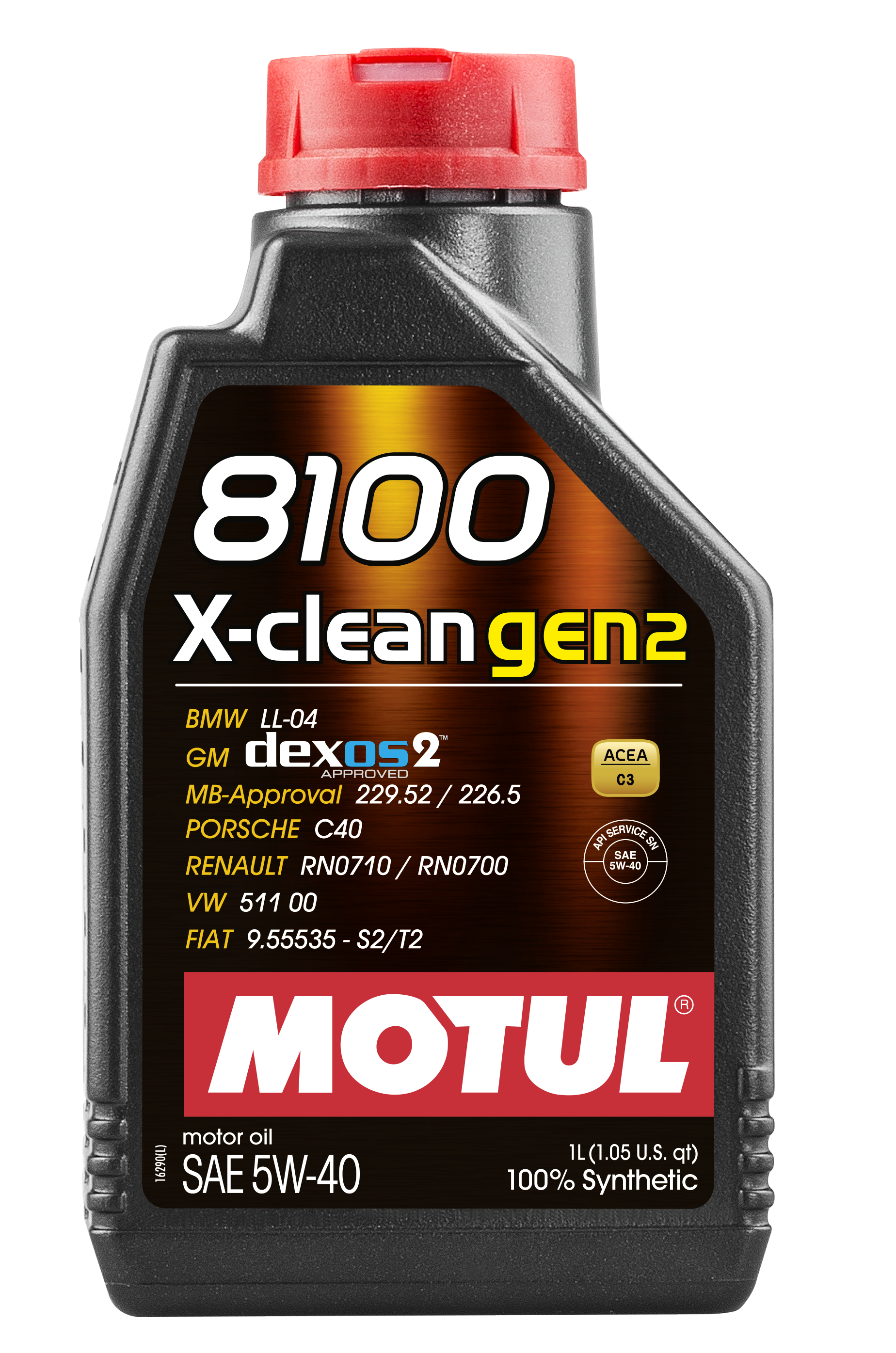 Масло моторное Motul 8100 X-CLEAN GEN2 5W-40 синтетическое 1 л 109761 Motul  артикул 109761 - цена, характеристики, купить в Москве в интернет-магазине  автозапчастей АВТОРУСЬ