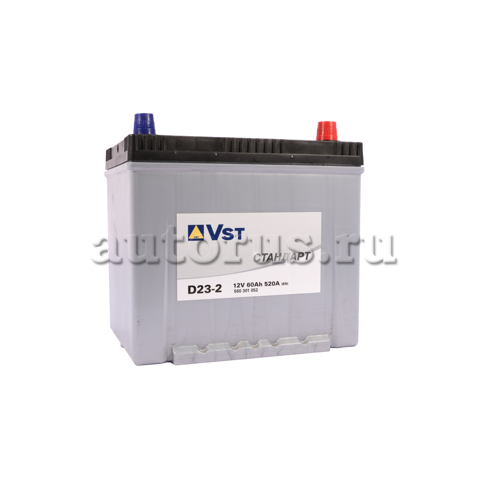 VST 560301052 Аккумулятор 12 V, 60 А/ч, 520А, обратная полярность