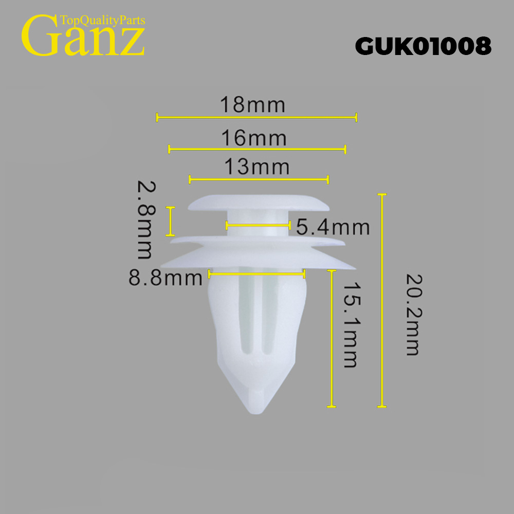 Клипса универсальная  GANZ GUK01008