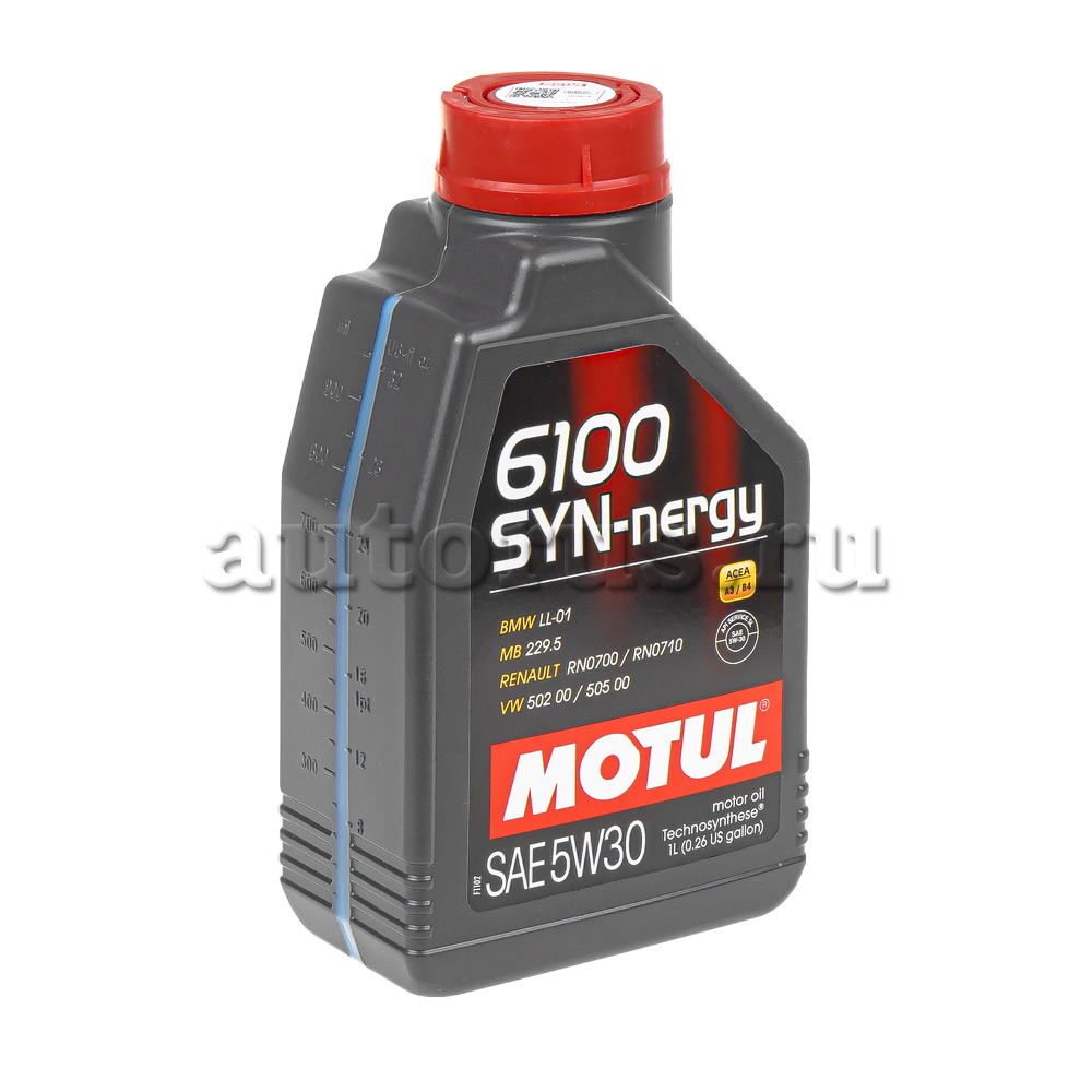 Масло моторное Motul 6100 Syn-Nergy 5W-30 синтетическое 1 л 112137 Motul артикул 112463 - цена, характеристики, купить в Москве в интернет-магазине автозапчастей АВТОРУСЬ