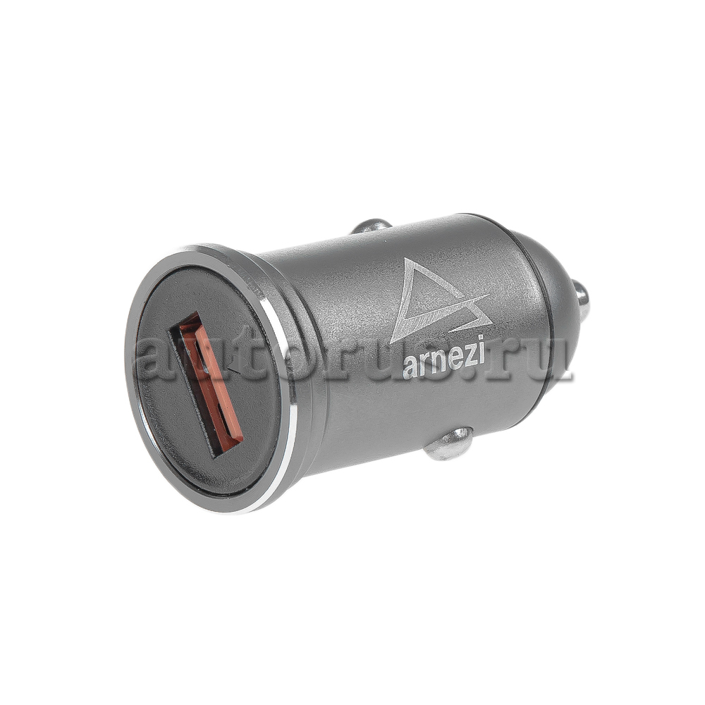 ARNEZI A0603013 Адаптер автомобильный 18W USB-А (QC 3.0) 12-24V в  прикуриватель