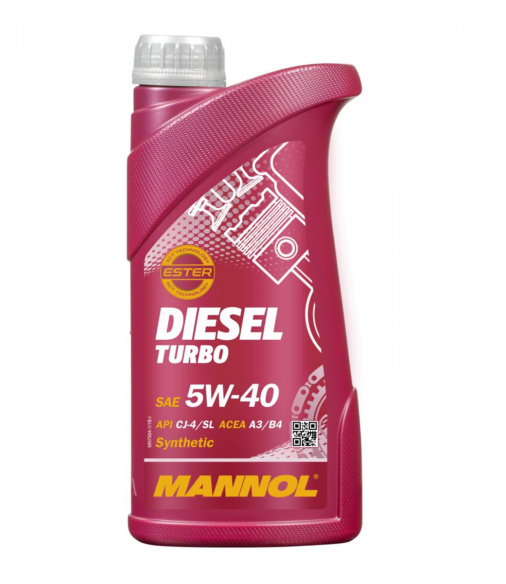 1010 MANNOL Масло моторное Diesel Turbo 5W-40 синтетическое 1 л