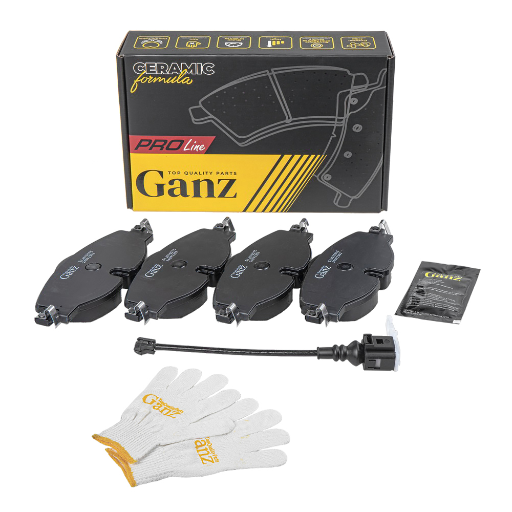 Колодки передние PRO-Line Ceramic AD A3VW Golf VII GANZ GIJ07051C