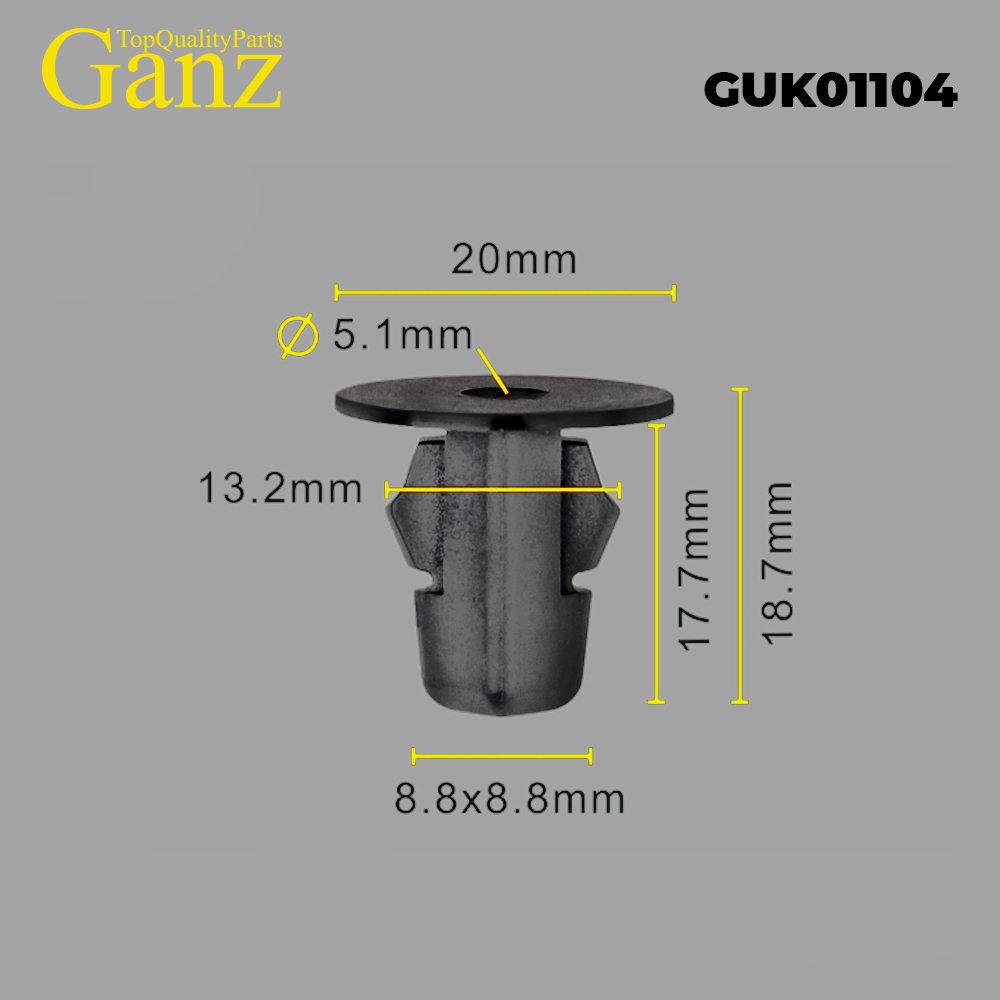 Клипса универсальная  GANZ GUK01104