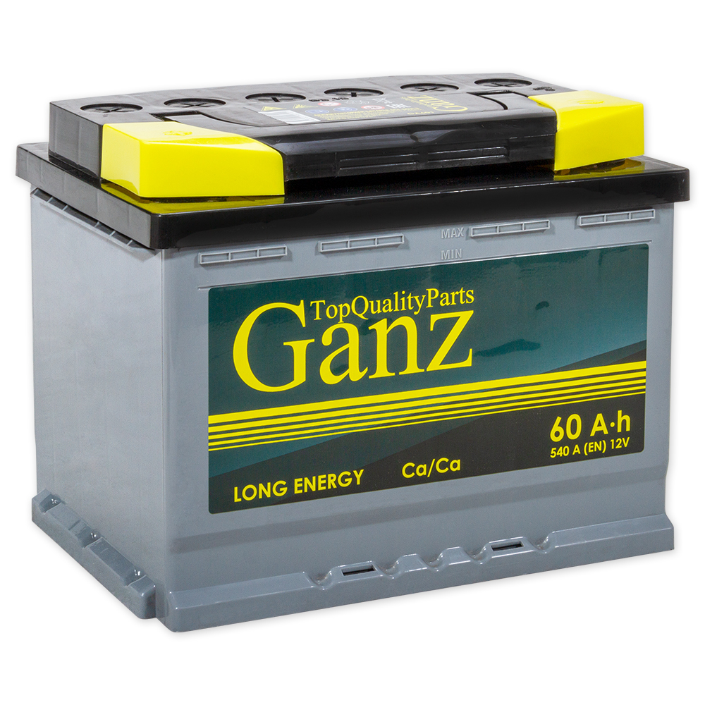 Аккумулятор GANZ Standart 60 Ач прямой L+ 242x175x190 L2 EN 540 А