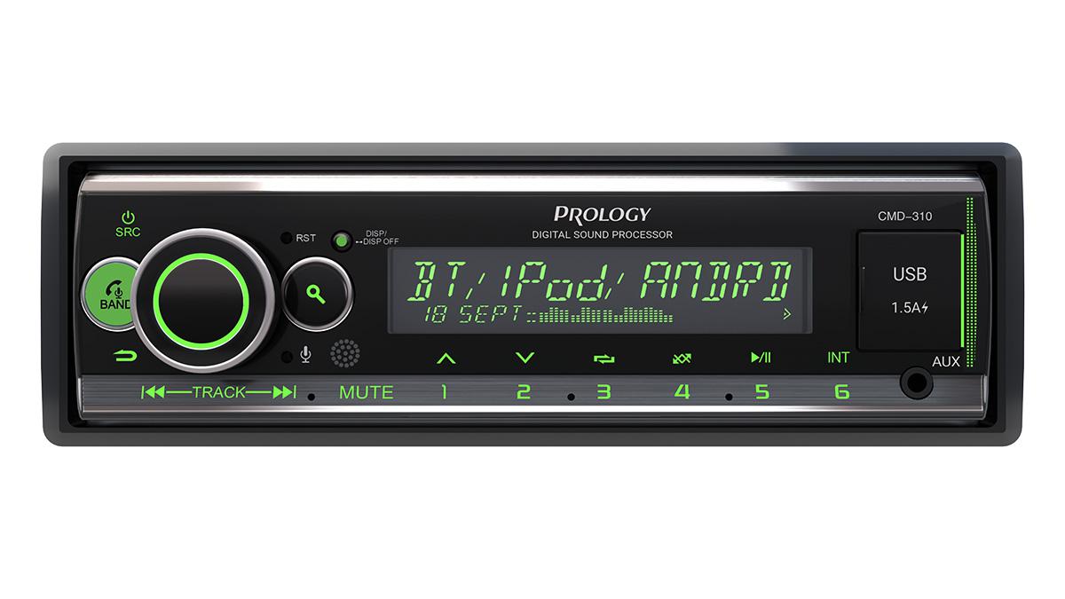 PROLOGY CMD310 Автомагнитола CMD-310 (1DIN, MP3, USB, Bluetooth,  DSP-процессор)