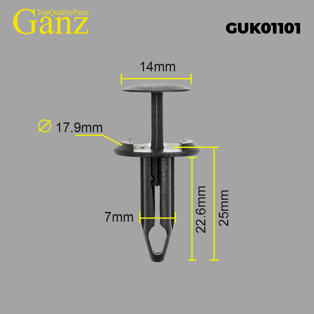 Клипса универсальная  GANZ GUK01101