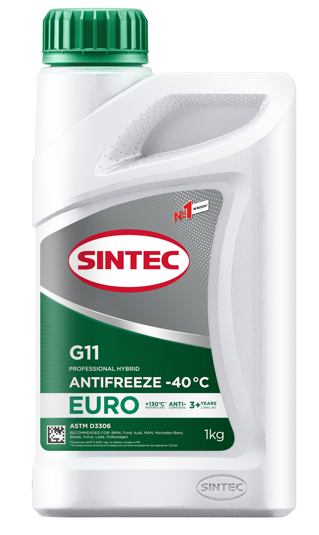 SINTEC 990553 Антифриз Euro G11 зелёный 1кг