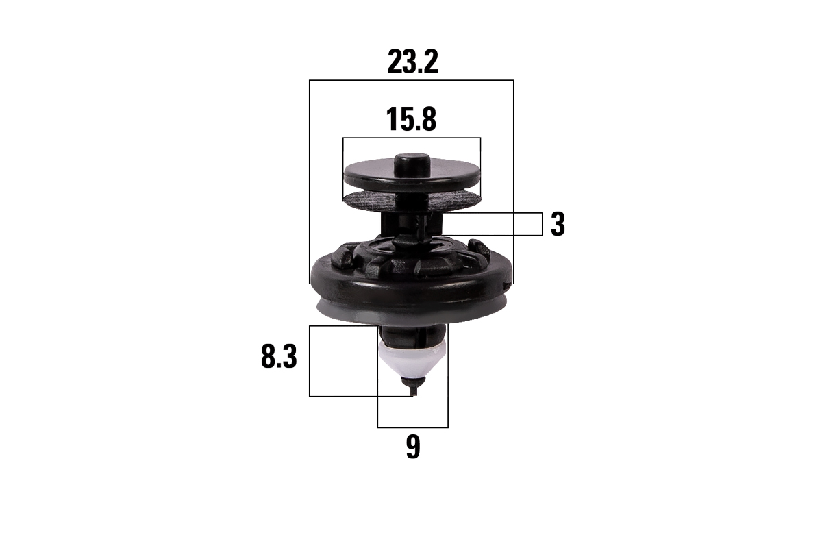 Kraft KT106281 Клипсы автомобильные Skoda Superb / VW Passat, Polo, Tiguan