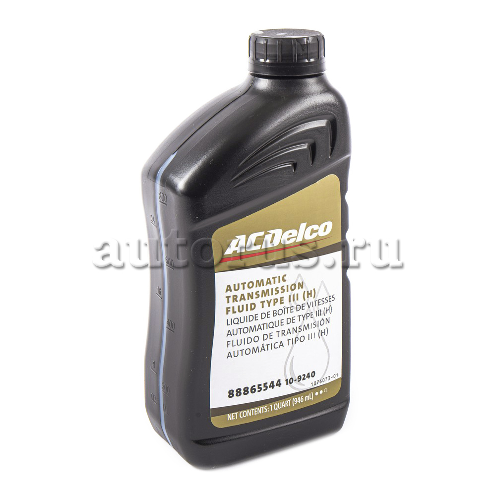 ACDelco 109240 Масло трансмиссионное АКПП ATF TYPE III (H) 0.946 л