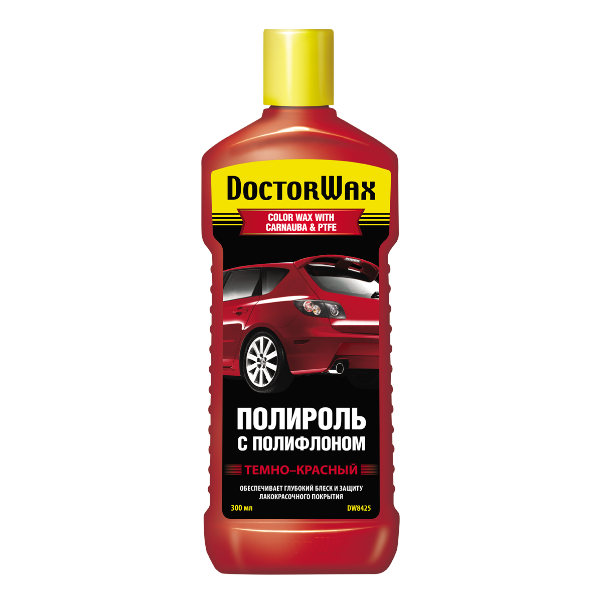 Полироль с полифлоном темно-красный 300 мл DoctorWax DW8425 Doctor Wax  артикул DW8425 - цена, характеристики, купить в Москве в интернет-магазине  автозапчастей АВТОРУСЬ