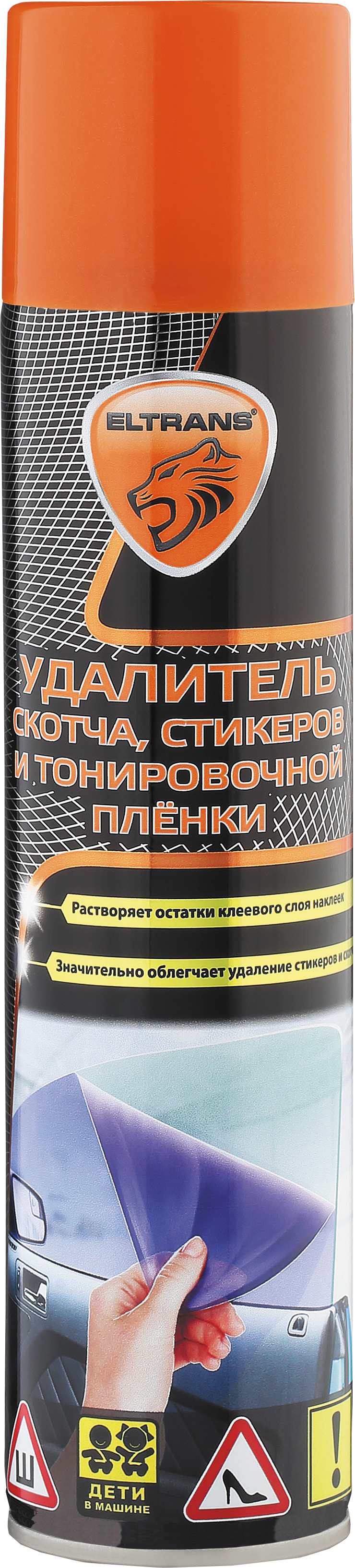 Удалитель скотча, стикеров и тонировочной пленки 400 мл Eltrans EL-0707.04  аэрозоль ELTRANS EL-0707.04 ELTRANS артикул EL-0707.04 - цена,  характеристики, купить в Москве в интернет-магазине автозапчастей АВТОРУСЬ