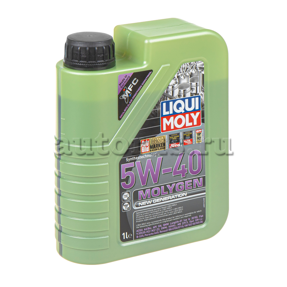 Масло моторное LIQUI MOLY Molygen New Generation 5W-40 синтетическое 1 л 8576/9053 LIQUI MOLY артикул 8576 - цена, характеристики, купить в Москве в интернет-магазине автозапчастей АВТОРУСЬ