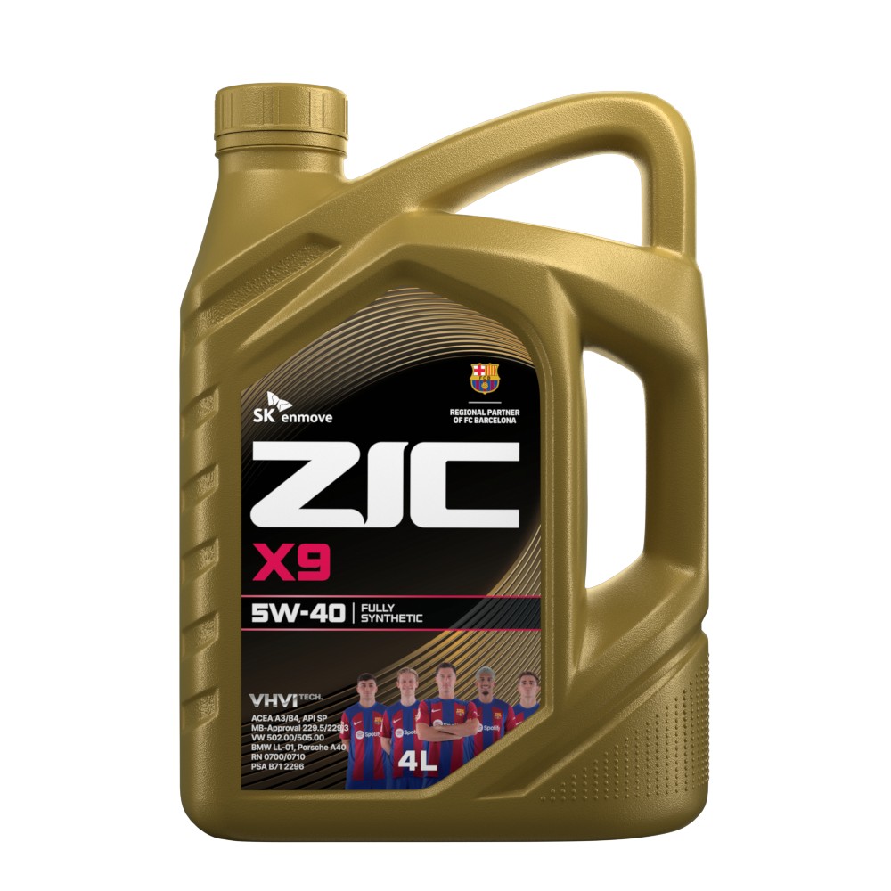 Масло моторное ZIC X9 5W-40 синтетическое 4 л 162613 ZIC артикул